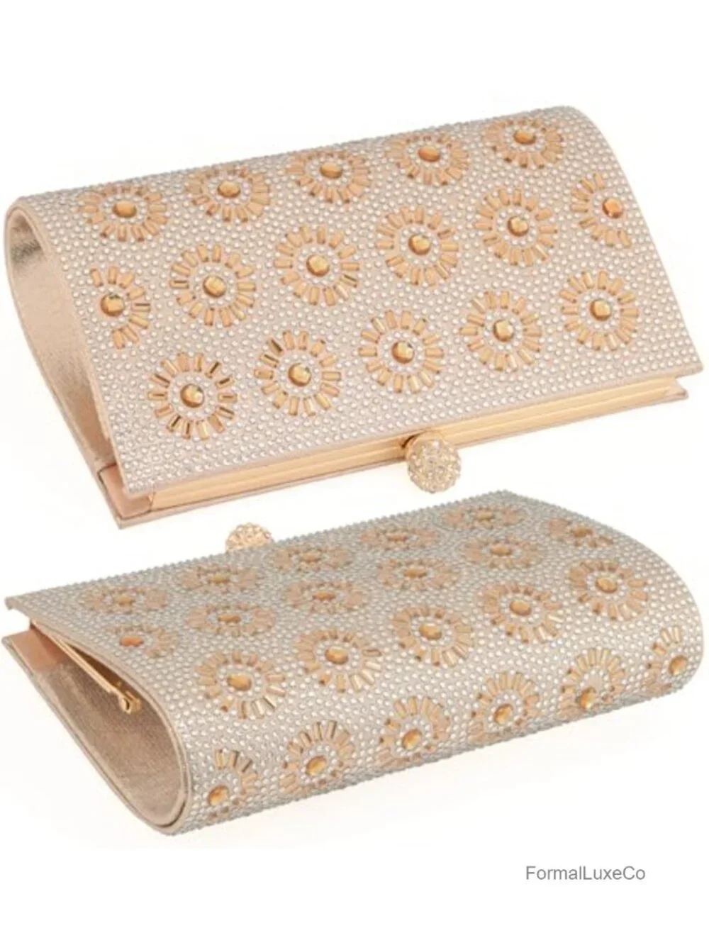 Evening Handbag Crystals Rhinestone Clutch Purse Beaded Sparkly Shoulder Bag